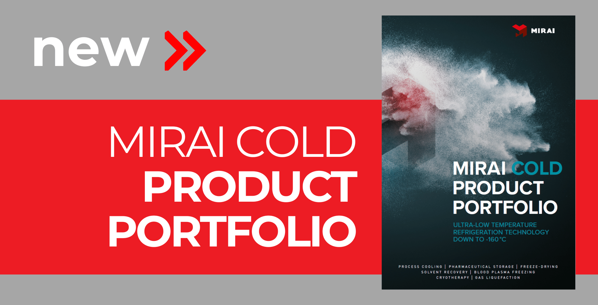 Neues MIRAI Cold Product Portfolio Neues MIRAI Cold Product Portfolio