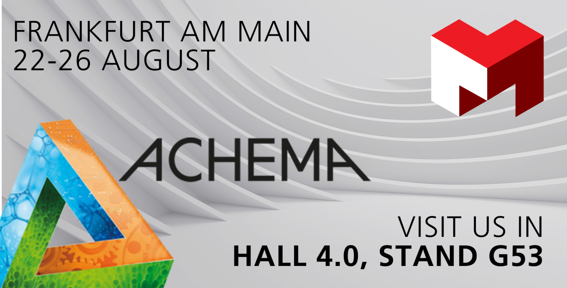 Mirai Intex at ACHEMA 2022. Come and visit us at the exhibition! Mirai Intex at ACHEMA 2022. Come and visit us at the exhibition!