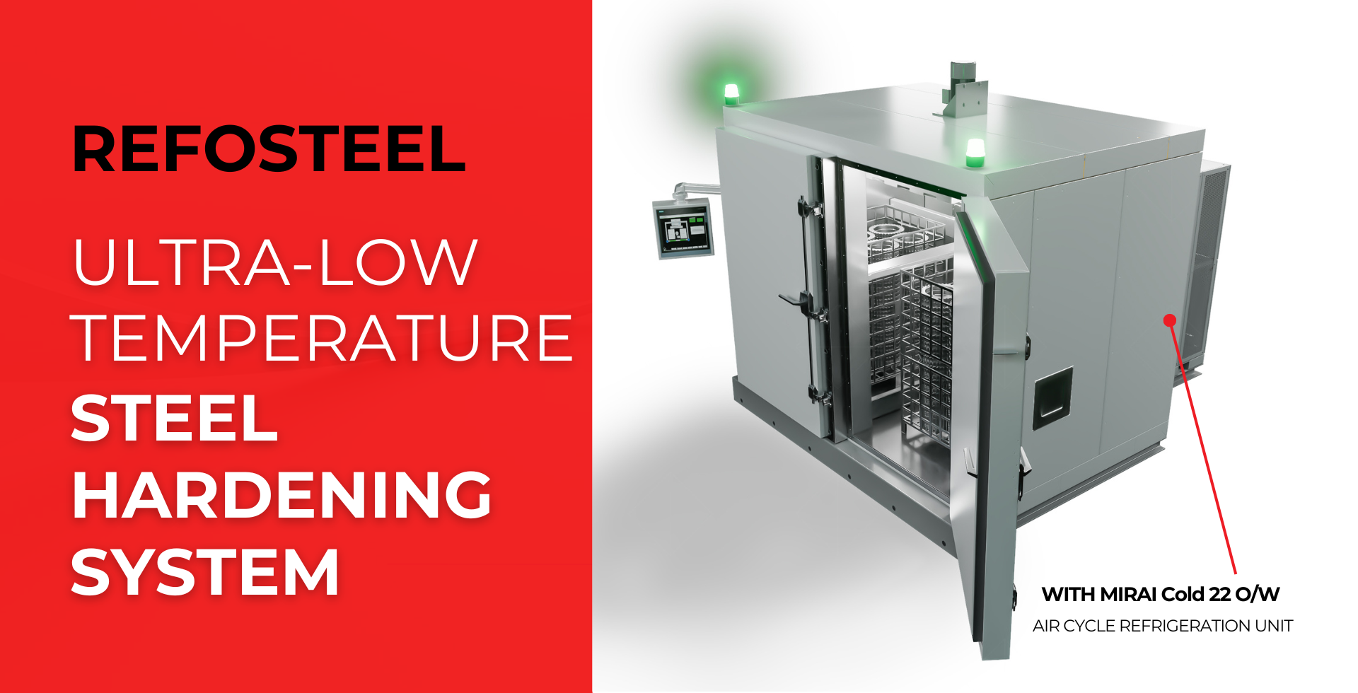 REFOSTEEL - Ultra-low temperature steel hardening system REFOSTEEL - Ultra-low temperature steel hardening system