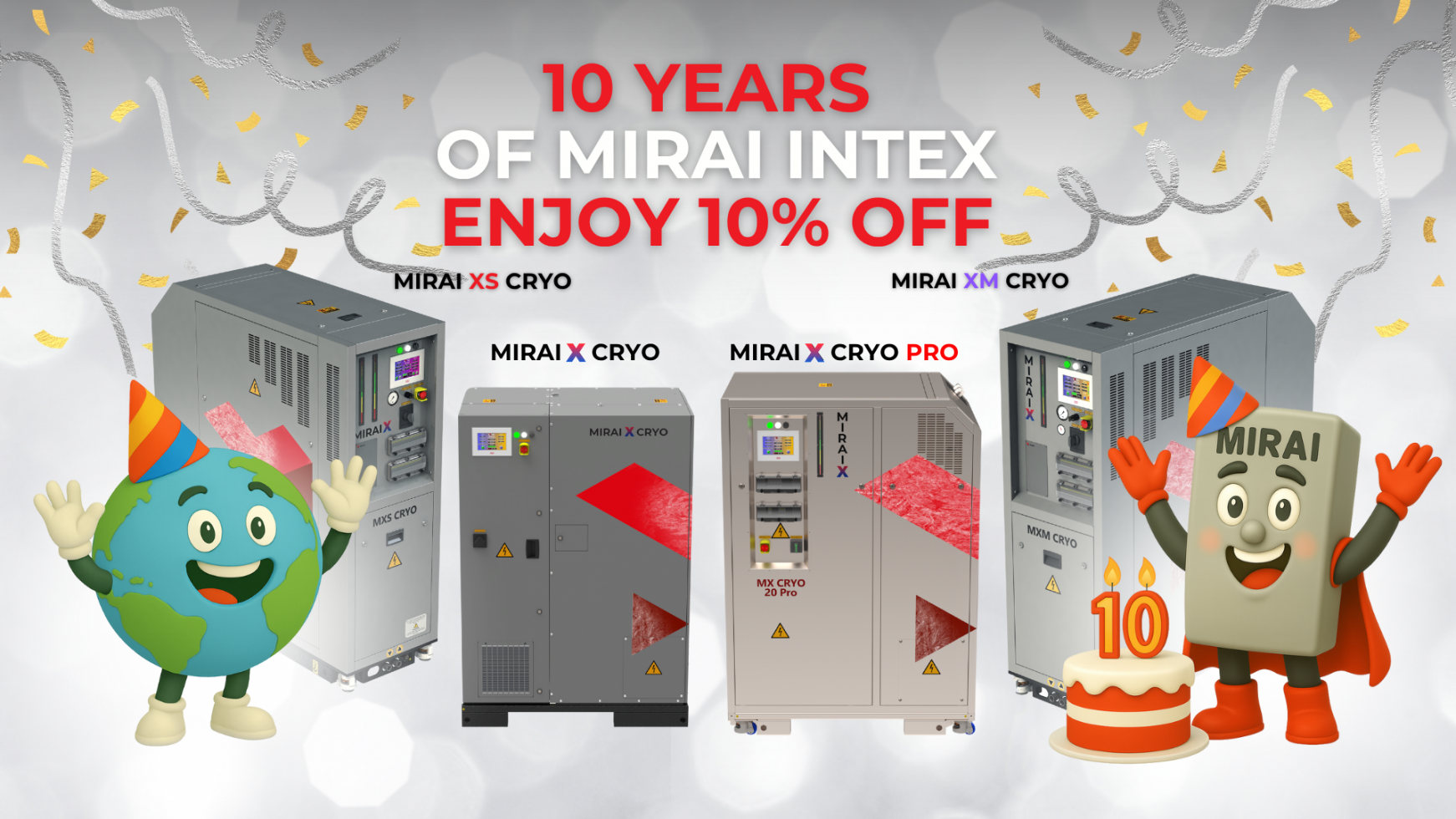 10 years of MIRAI INTEX, enjoy 10% off 10 years of MIRAI INTEX, enjoy 10% off