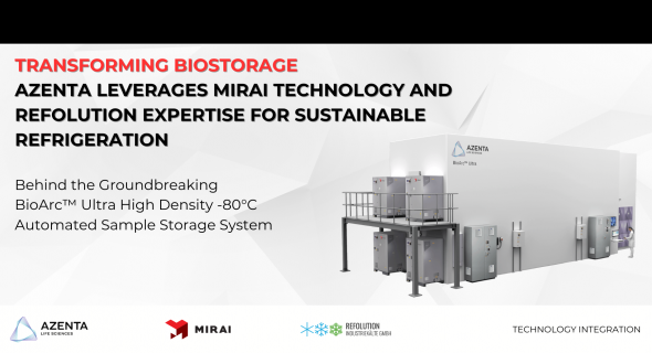 Transforming Biostorage: Behind the Sustainable Refrigeration Technology that Powers the Azenta BioArc™ Ultra Automated Sample Storage System Transforming Biostorage: Behind the Sustainable Refrigeration Technology that Powers the Azenta BioArc™ Ultra Automated Sample Storage System