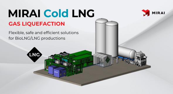 MIRAI expands the LNG product line for gas liquefaction MIRAI expands the LNG product line for gas liquefaction