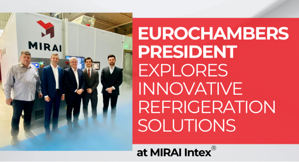 Nachhaltige Produktion vorantreiben: Eurochambers-Präsident erkundet innovative Luftkreis-Kryokühler bei MIRAI Intex