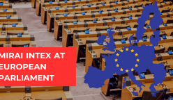 Mirai Intex im Europäischen Parlament Mirai Intex im Europäischen Parlament