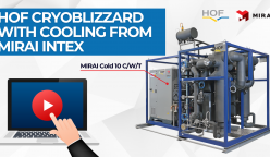 HOF CryoBlizzard with cooling from Mirai Intex: Environmentally friendly and efficient industrial cooling system