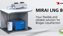 MIRAI LNG 80. New machine for Biogas liquefaction.